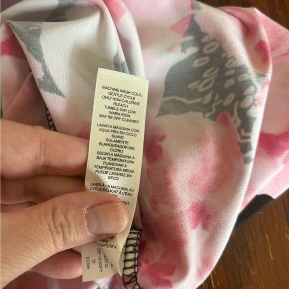 Chico’s black floral short sleeve dress size 3 - Picture 4 of 12